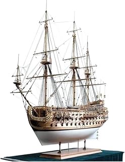 PEIXEN Wooden Sailboat Model Yuanqing San Felipe 1690 Wood Model Ship Kits Scale 1/50 47 inch Living Room and Study Decoration