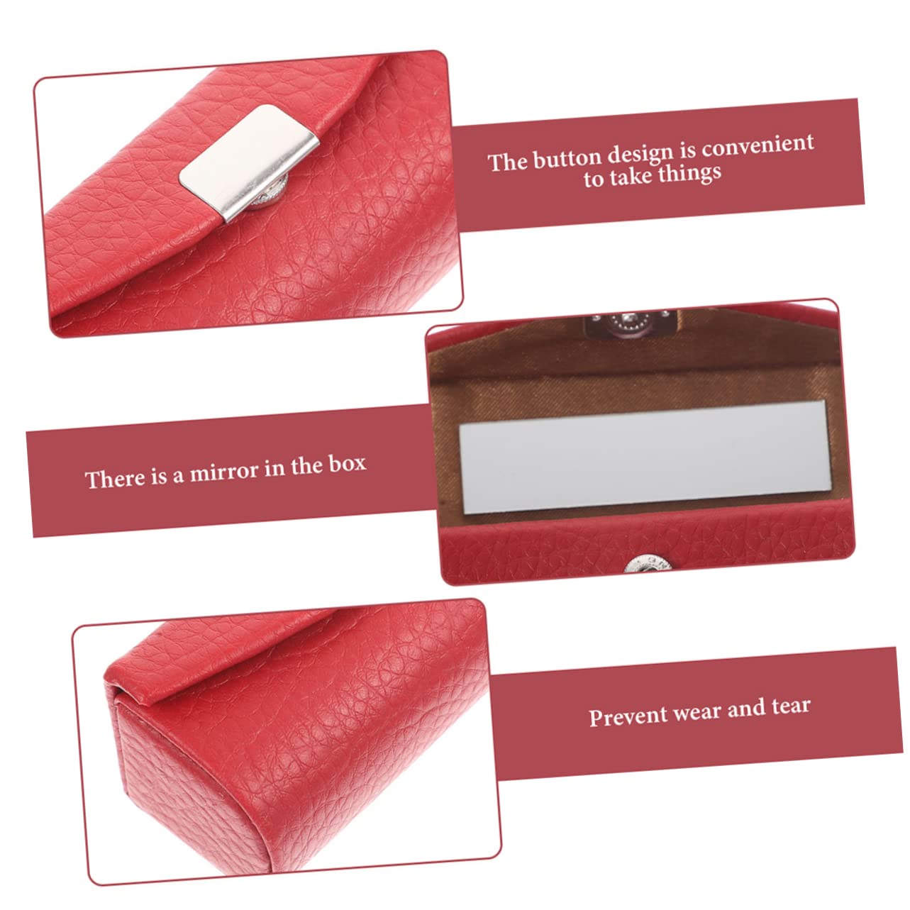 FRCOLOR 6piezas Estuche De para Labiales De Sintética Diseño Portátil y para y Ocasiones Especiales
