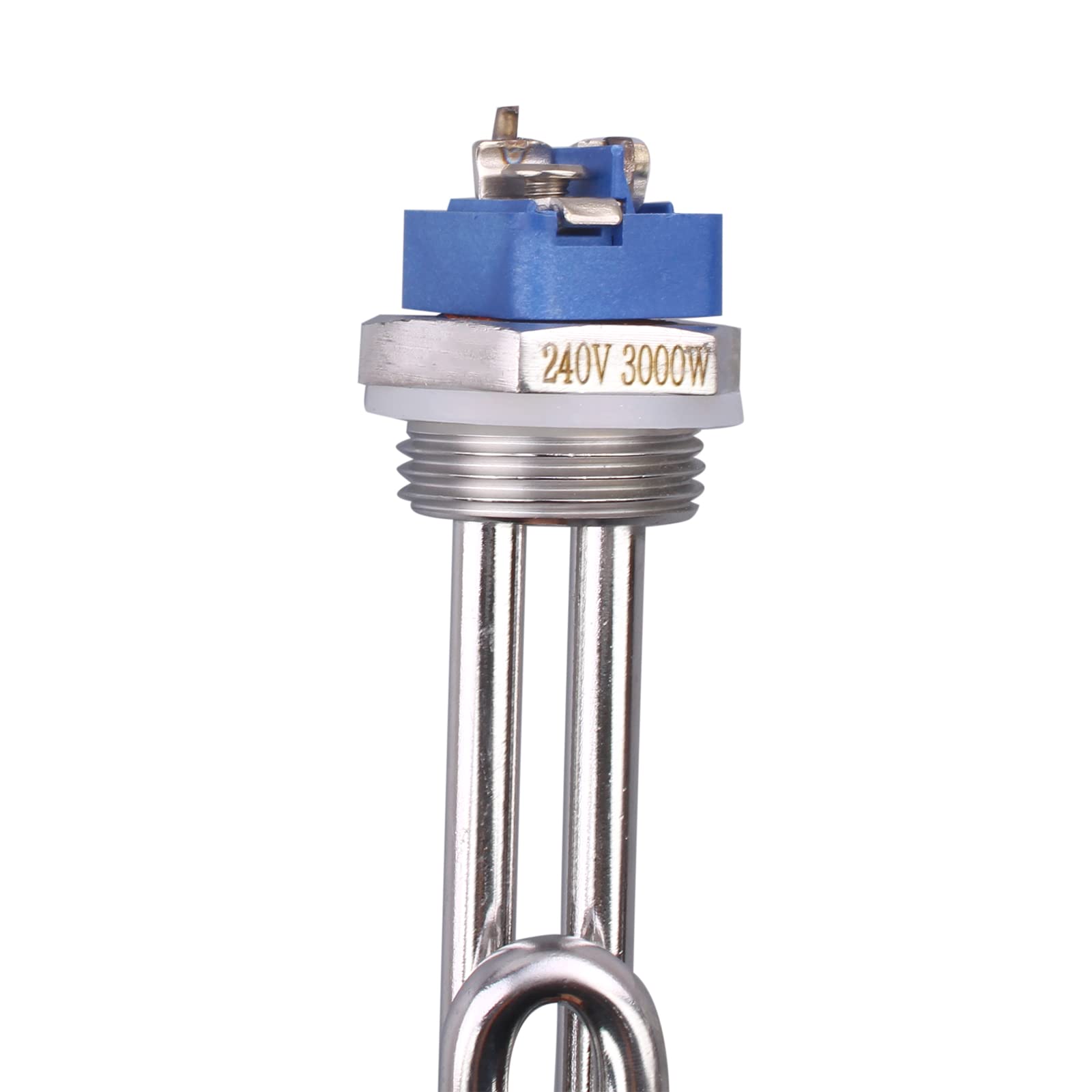 DERNORD 240V 3000W Foldback Heizelement Edelstahl Heizung Ersatzteil 1 Zoll 33.5MM Flansch BSP Gewinde mit niedriger Watt Dichte
