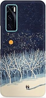 Full Moon Snowshoe Tour Silicone Printed mobile case compatible with Vivo V20 Se