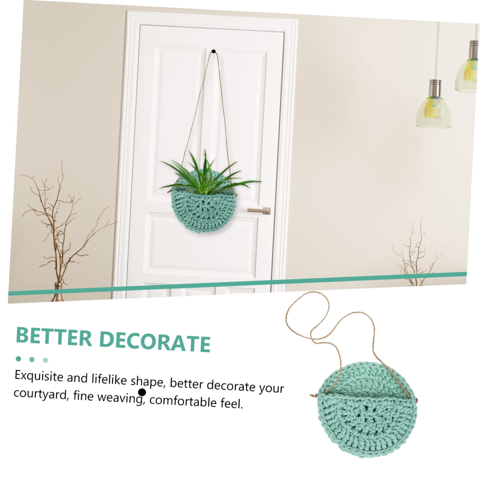 BESTonZON 4 Pezzi Hanger Macramè per Piante Aeree Decorazione Rete per Piante per Decorazioni