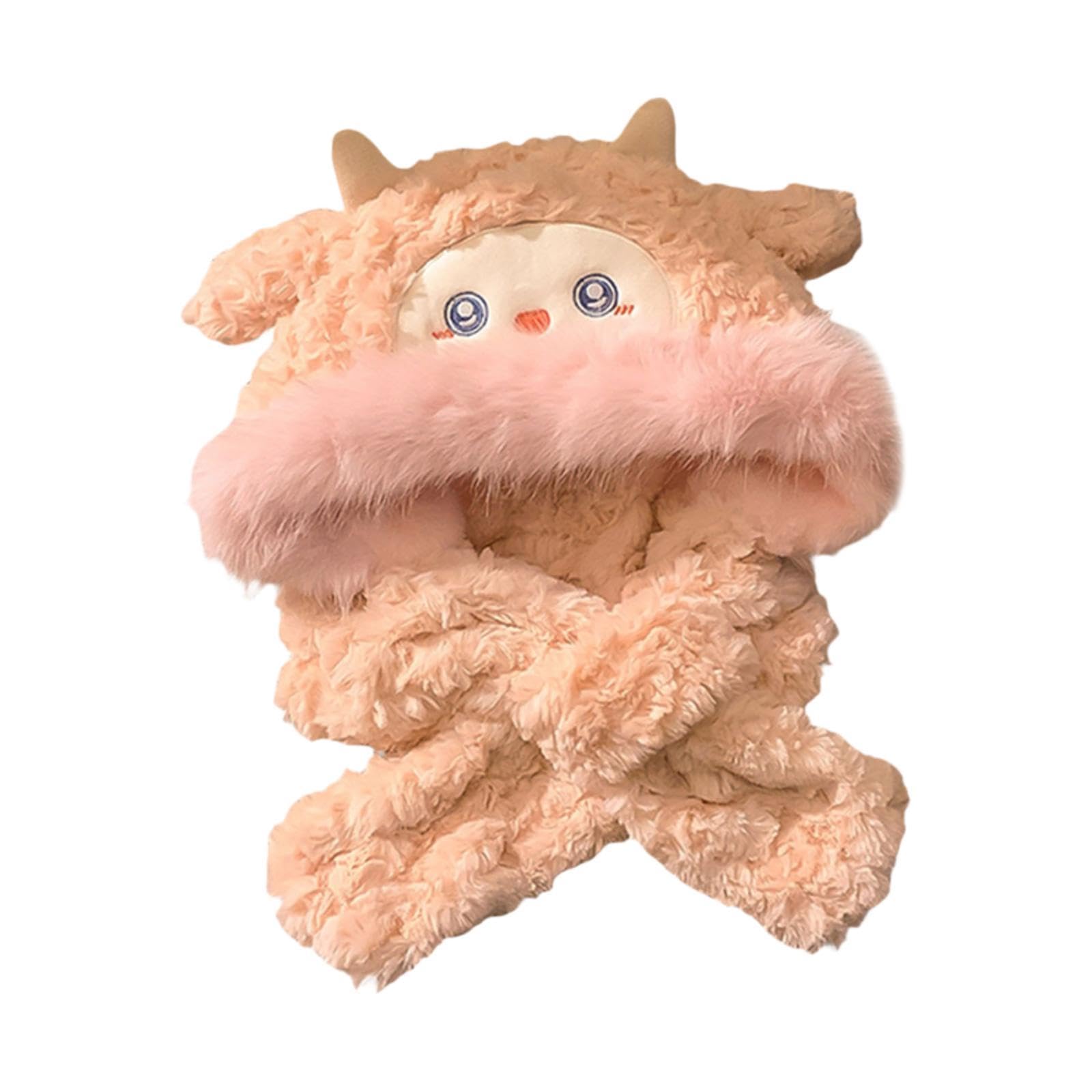 The Style SutraWomens Hoodie Scarf Neck Warmer Headwear Sheep Hat Birthday Gift Pink|Clothing, Shoes & Accessories | Womens Accessories | Hats-image-22