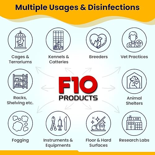 Miniatura 3 de F10 SC - Desinfectante y limpiador veterinario concentrado para perreras, caja de arena, jaulas, terrarios, hábitats, prácticas veterinarias - 3.4