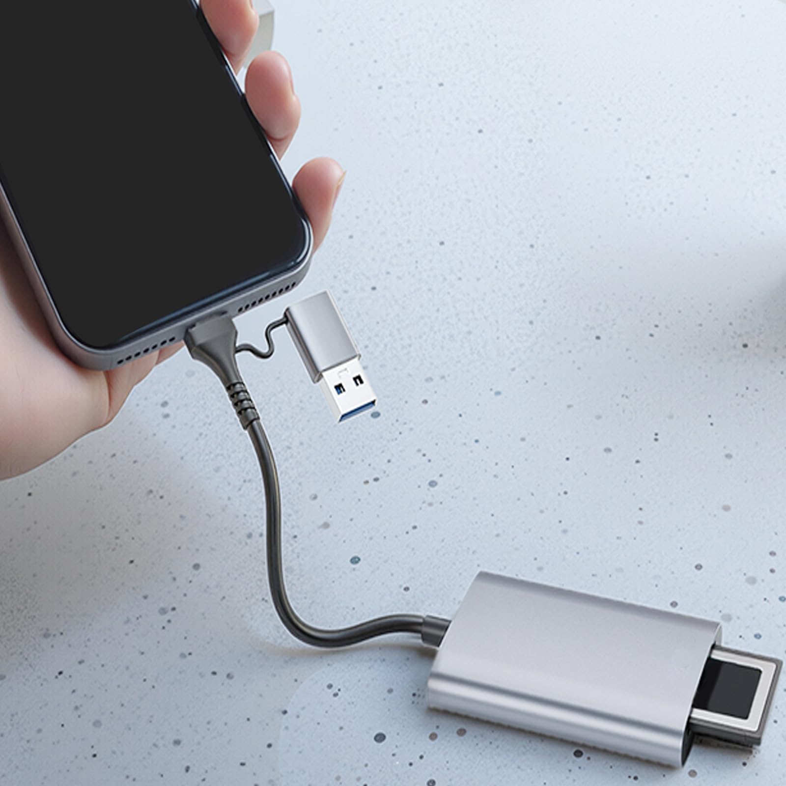 Tipo compatto di alluminio B adattatori USB C/A doppia porta per il video professionale di trasferimento dati 4k di fotografia