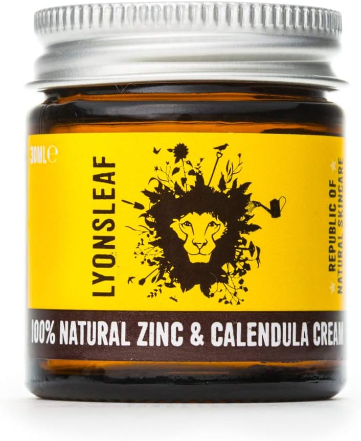 Zinc and Calendula Cream 100% Natural - for Spots, Blemishes, breakouts, rashes, Problem Skin and Nappy Rash โฆ (30ml)
