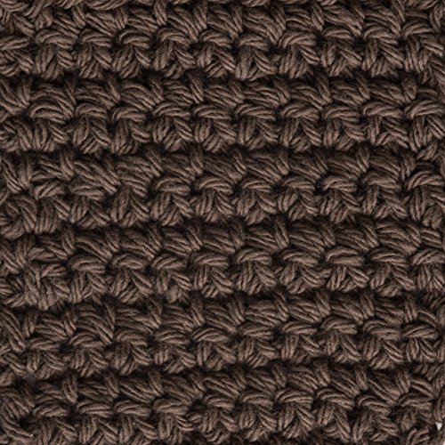 Image of Lily Sugar 'N Cream The Original Solid Yarn, 2.5oz, Medium 4 Gauge, 100% Cotton - Warm Brown - Machine Wash & Dry (Pack of 5)