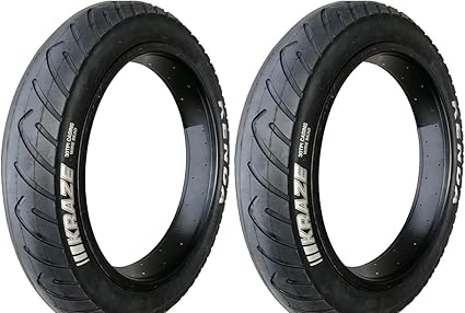 Pneus 14 Pouces Chevilletés ECOVELO Pneus VTT Enfant 14" X 1,75 - Lot De 2 Pneus Chambres à Air - Valve Italienne Pneus Vélo Ville Enfant