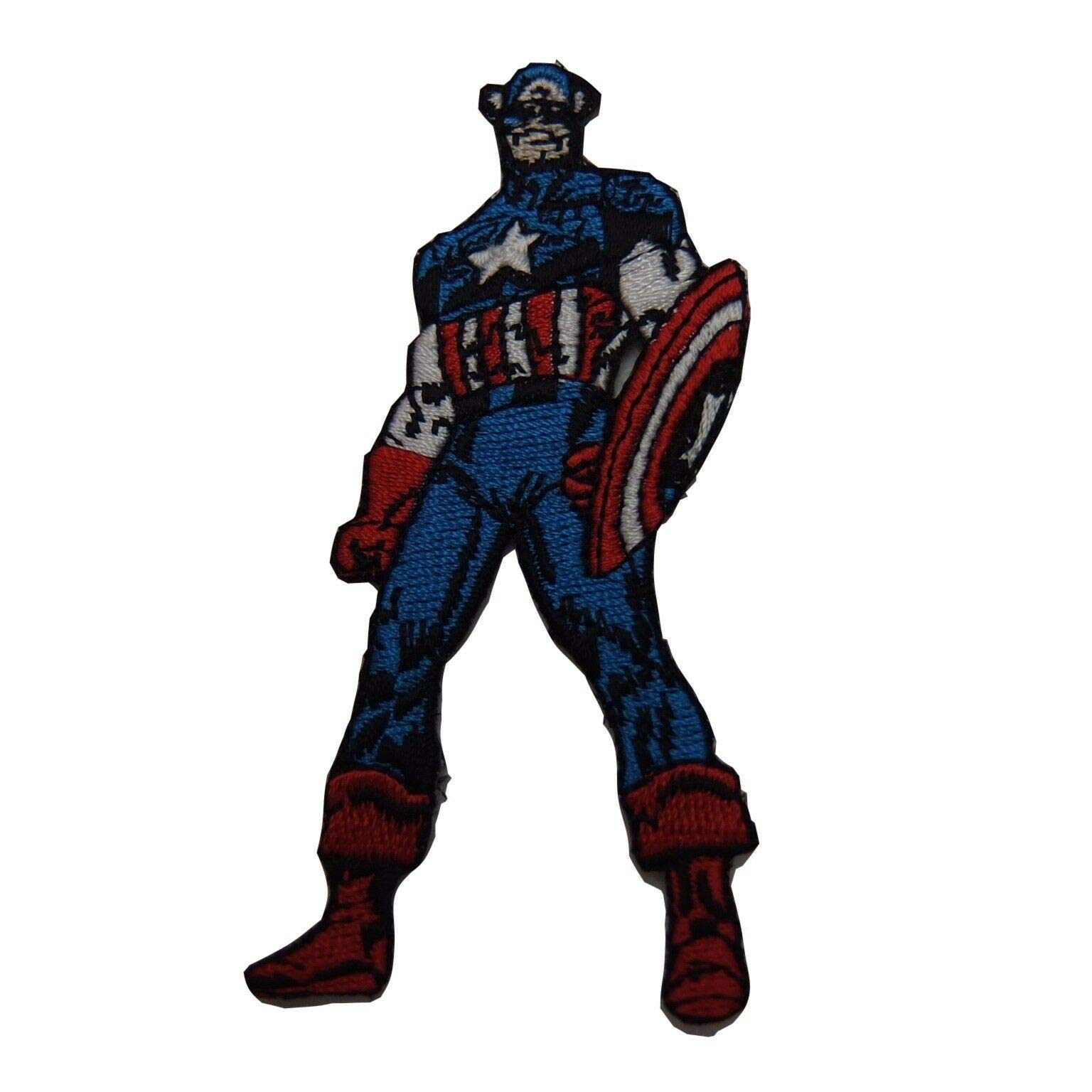 Parche bordado de Capitán América accesorio textil figura coleccionista para coser