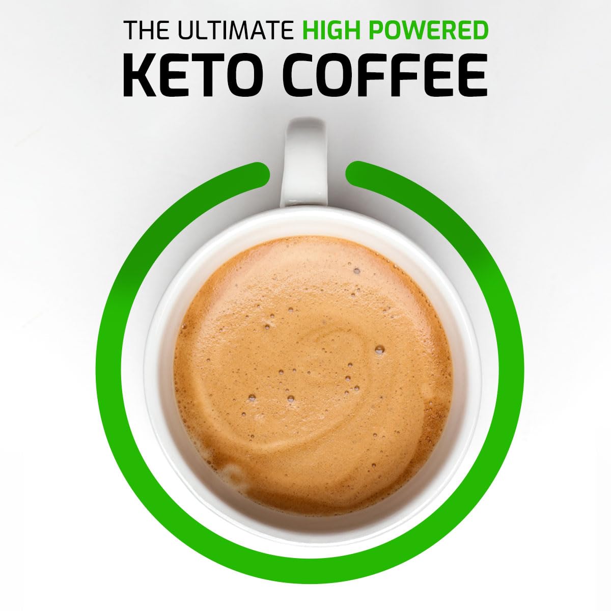 Eatifull Keto Coffee Latte - Instant Coffee (5g) of Collagen & MCT Oil - Sugar-Free, Stevia-Sweetened, High Protein (6g) - Medium Roast - Boosts Energy & Metabolism - 1 Bag