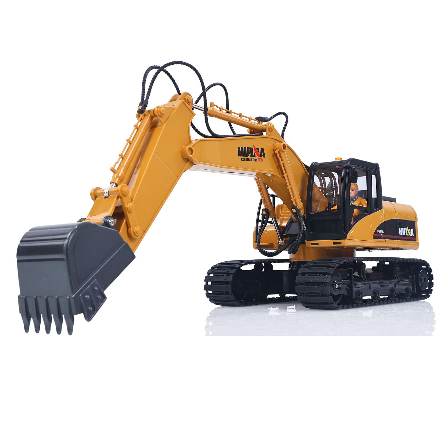Amazon.com: wheelfun HUINA 1/14 RC Electric Excavator 1535 Remote