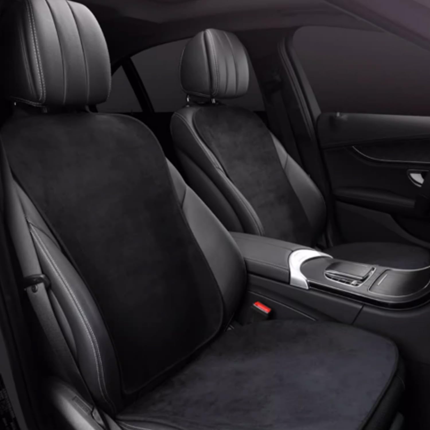 Cubierta de Asiento de Automóvil para Tesla Model 3 2017-2025 2026 Balta Suave y sin Deslizamiento-Flanela de Accesorios Interiores para Conducir, 7pcs, 7pcs