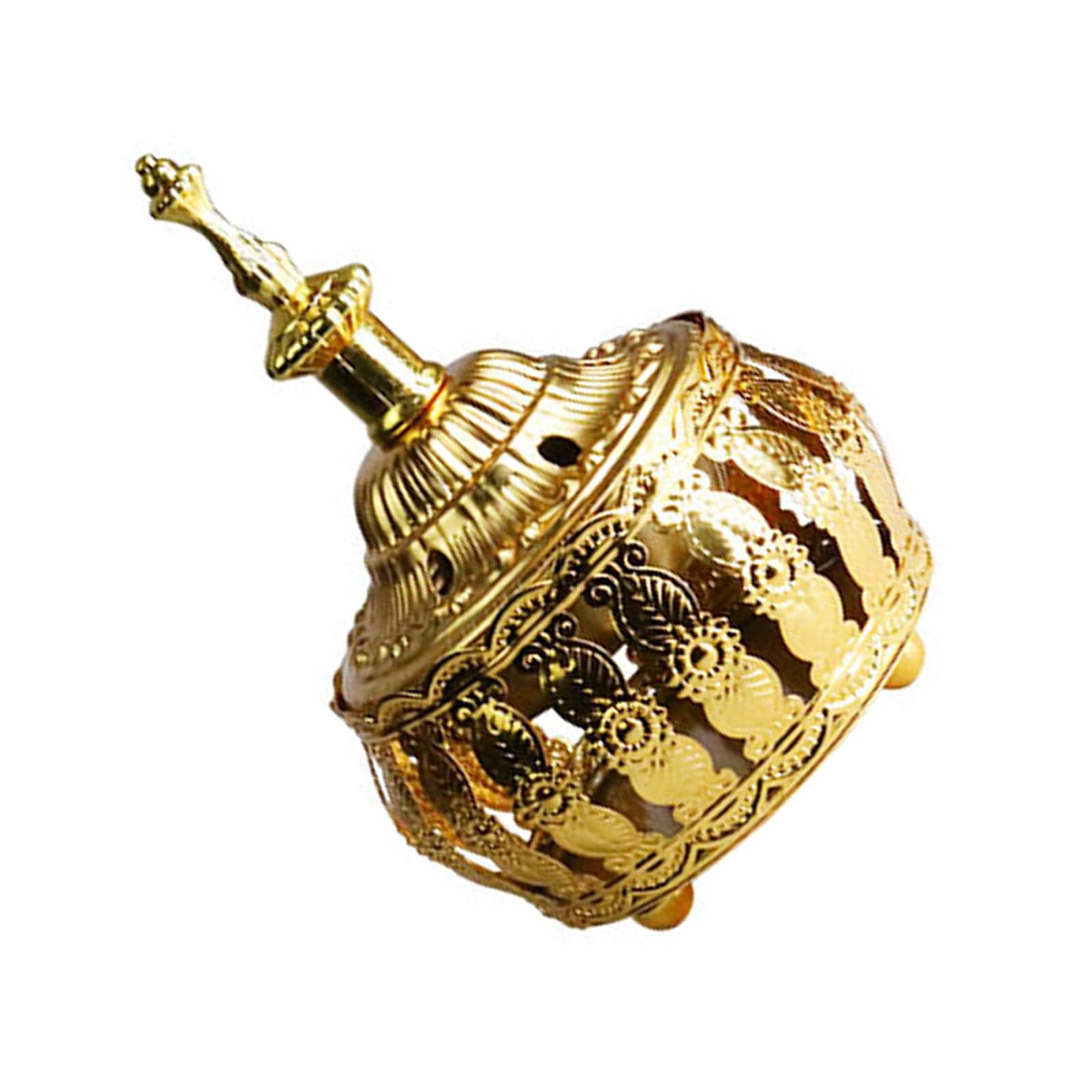 Arabic Metal Incenses Burners with Lid for Meditations and Home Fragrances Diffuser Eid Ramadans Bakhoors Burners Censers Hollow Frankincense Resin Holder