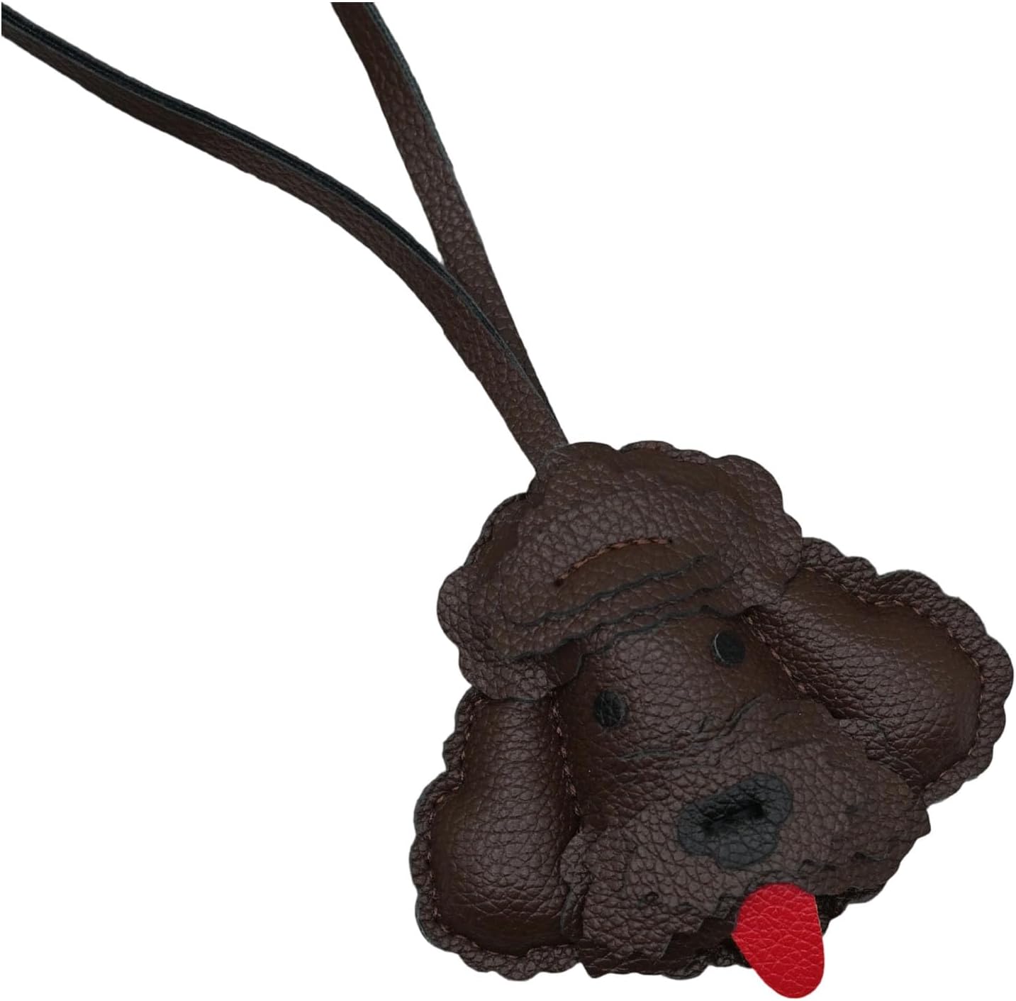 Vibrant Poodle Keychain PU Dog Charm Playful Bag Accessory for Pet Lovers Unique Animal-Themed Cute Dog Keychain