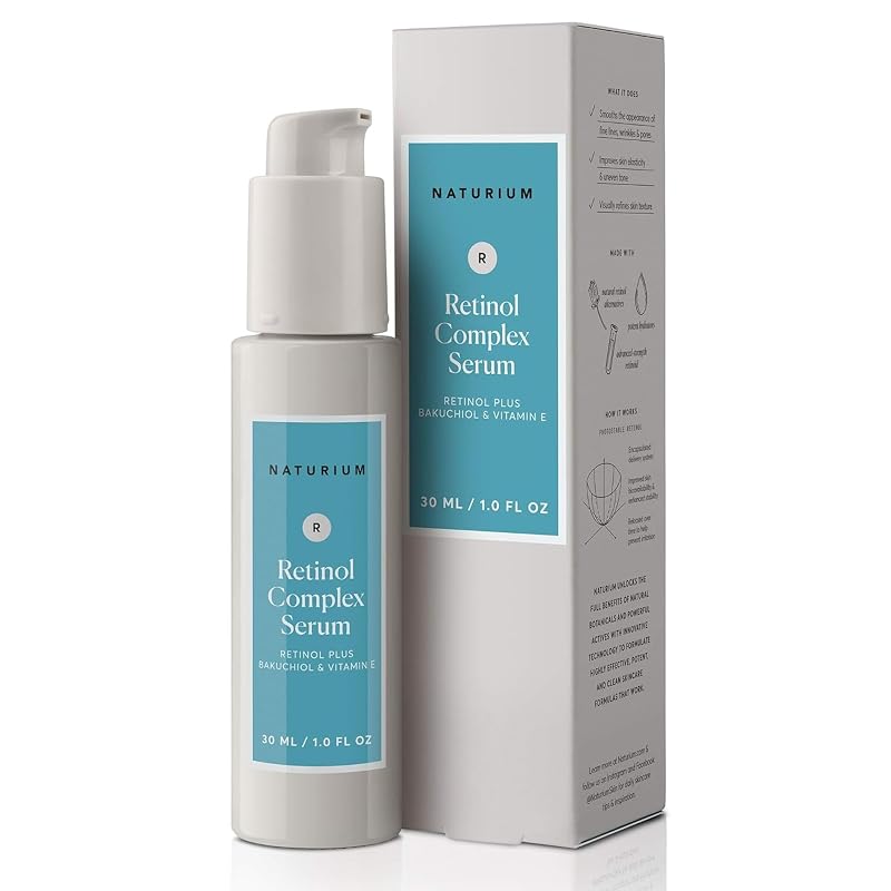 Sérum facial Naturium com retinol encapsulado e bakuchiol, 30 mL