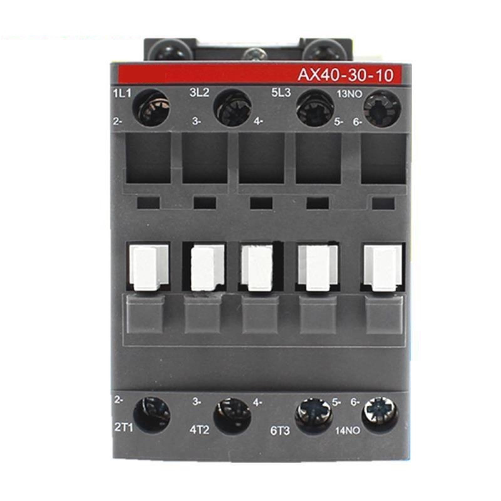 JJHQOKYNA AX40-30-10 AX40-30-01 40A 3P AC Contactor Coil Voltage AC220V AC110V AC24V AC380V 1Pcs(AX40-30-10 AC24V)
