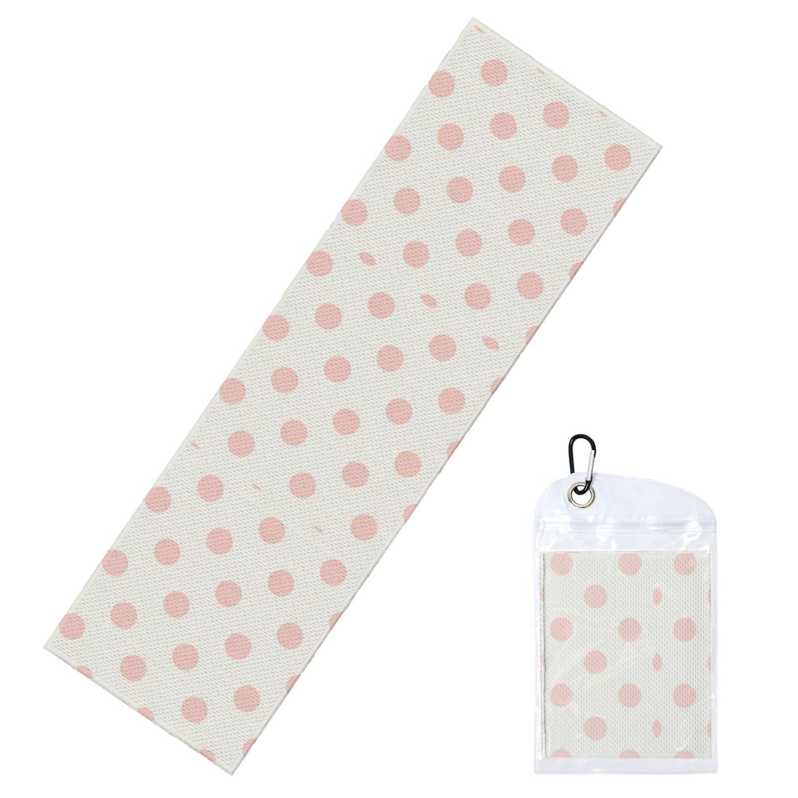 DUYIOKH Peach Dots Print Cooling Towel, Portable Towel for Gym Workout Golf Beach World Cup Sports Hot Weather