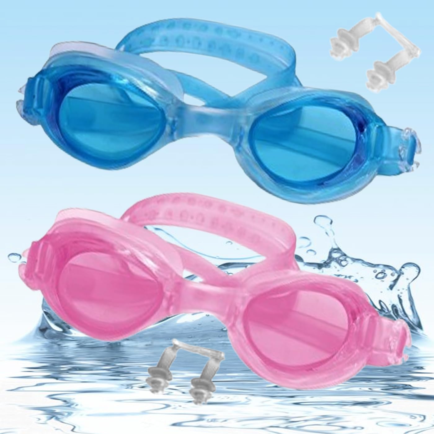Prime Set Of 2 Pcs Kids Anti-Fog Swim Goggles for Toddler Waterproof Anti-UV Clear Vision Water Pool Goggles for Boys and Girls Pack Of 1 (Random Color & Design) (B09VL1S7HP) Amazon Price History, Amazon Price Tracker