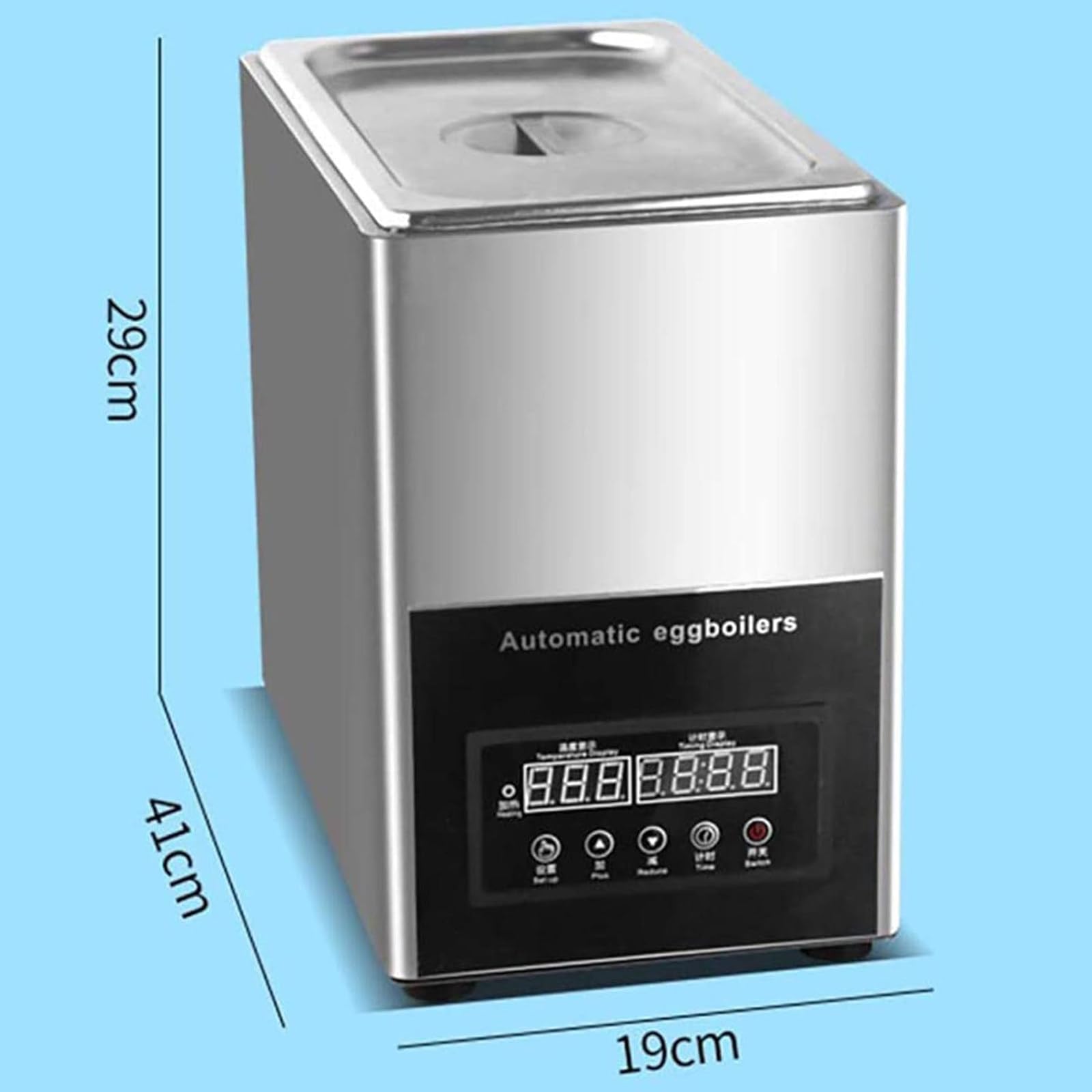 Cuociuova Commerciale Automatico 800W, Cuociuova a Sorgente termale, Cuociuova Commerciale, Cuoci 50 Uova Senza Sforzo - Grande capacità e Cuociuova Automatico a Sorgente termale