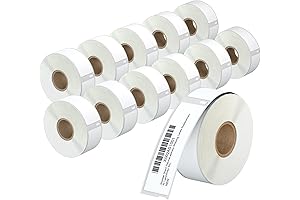 Replacement DYMO 30252 Address Labels for Rollo, DYMO 4XL & Zebra Printers
