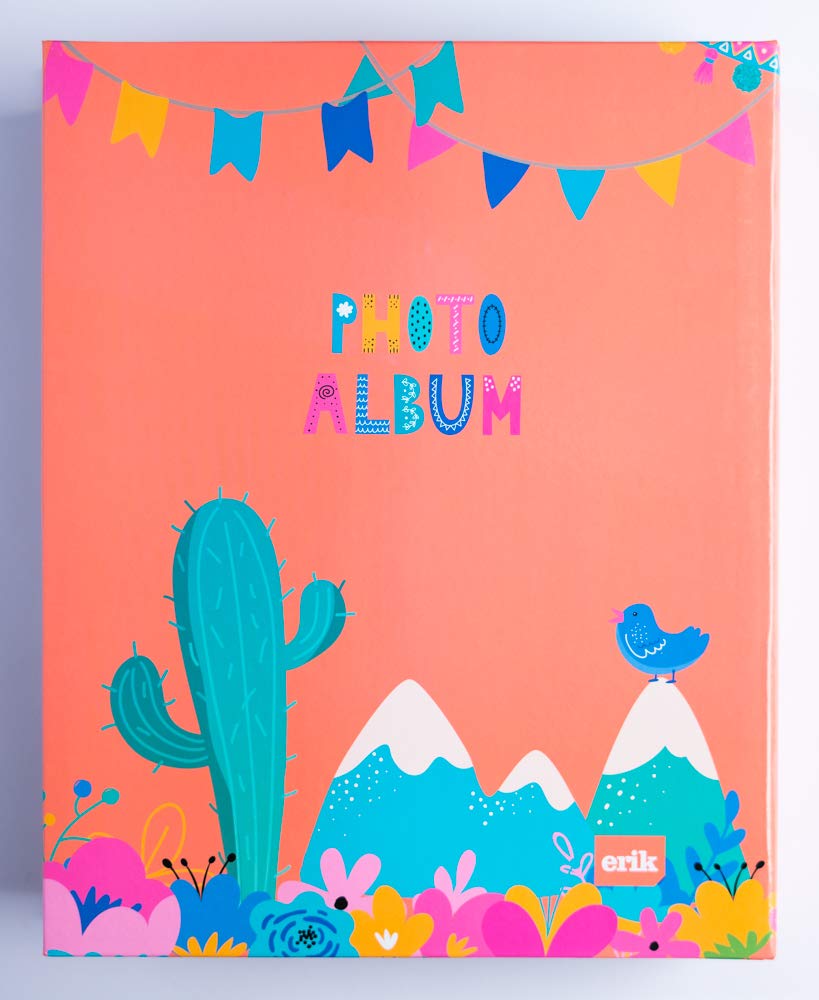 Grupo Erik AF200132005 álbum de Foto y Protector Multicolor 200 Hojas 13 x 20 cm Encuadernación de Tapa Dura