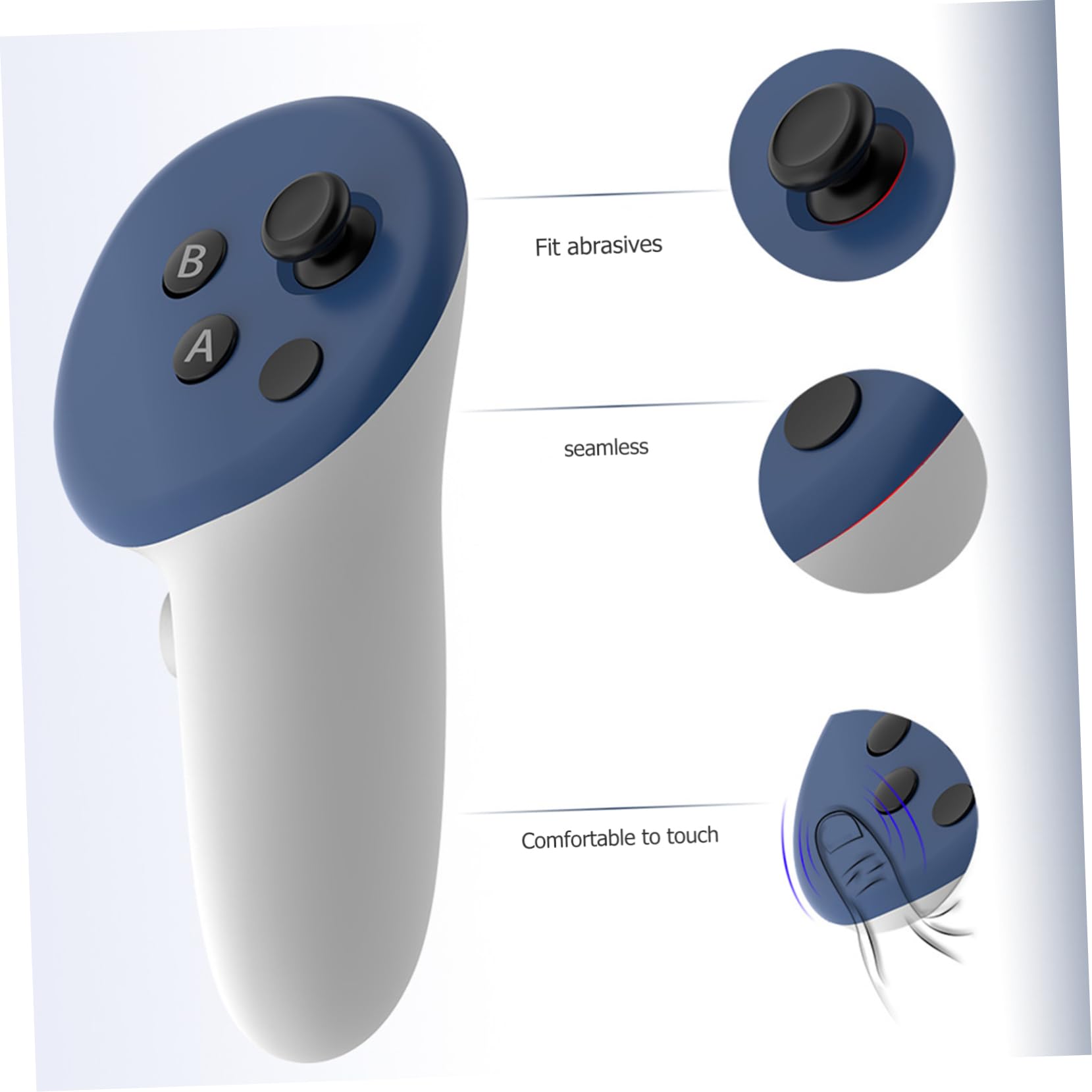 Gadpiparty 4juegos Cubierta De Controlador para Reemplazo De Controlador VR Compatible con De Estilo y Duradero