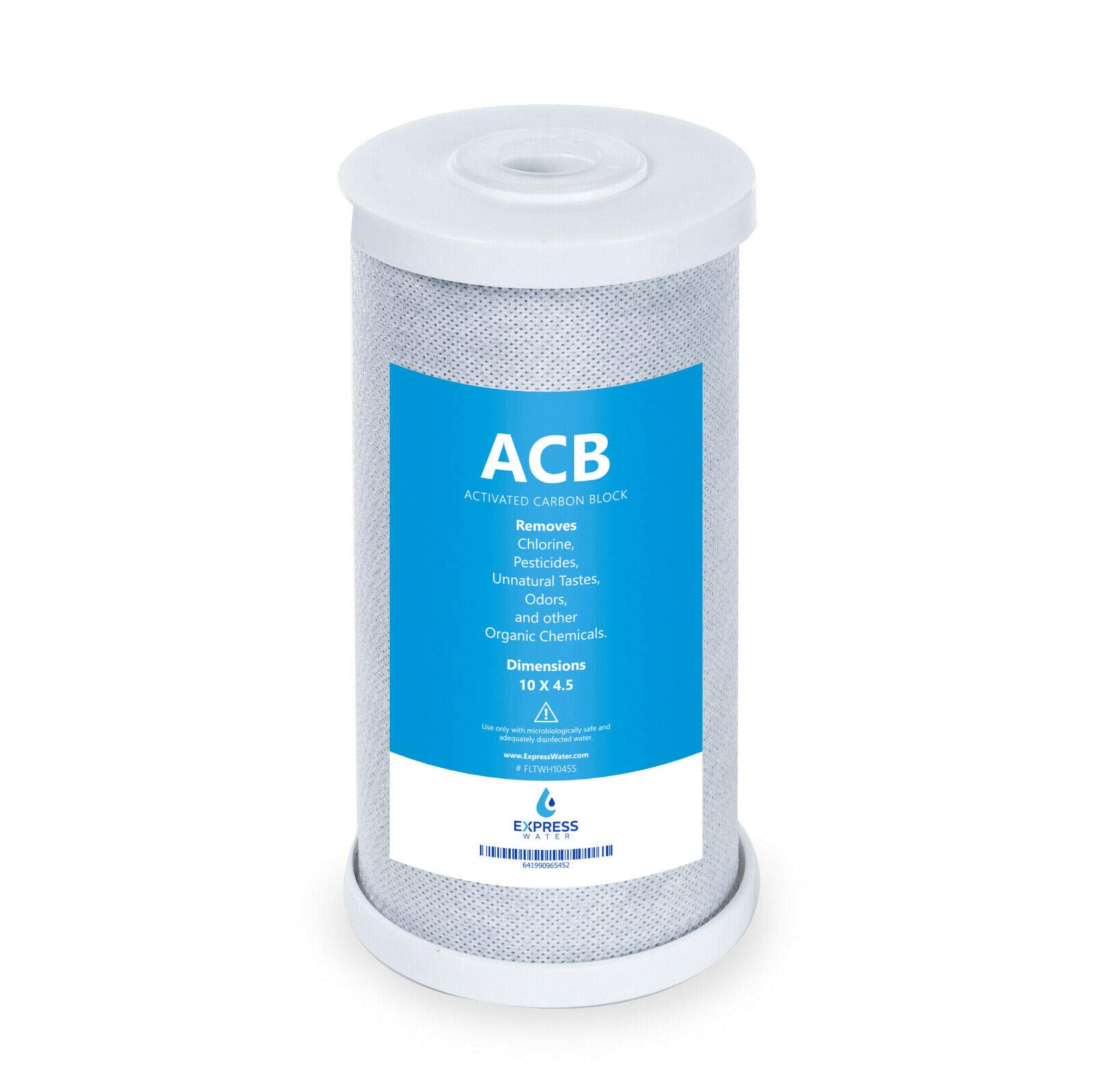 Express Water Water Filter Activated Carbon Block Replacement Filter ACB Large Capacity Filter Whole House Filtration 5 Micron