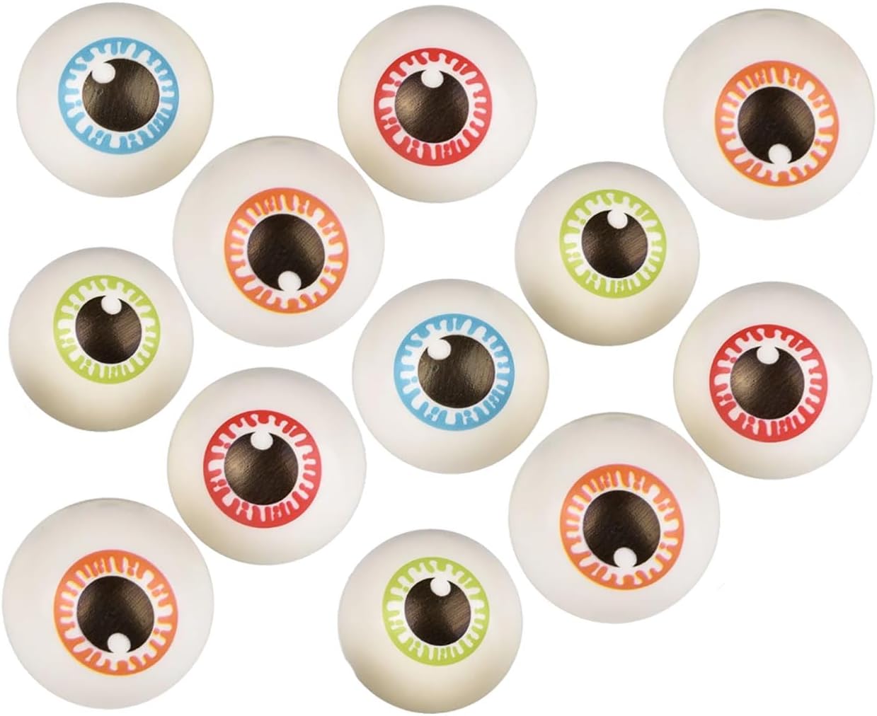 Curious Minds Busy Bags Bundle of 12 Eye Ball Party Favor Stress Balls, Pack of 12, Bulk Small Novelty Toy Prize Assortment for Birthday Halloween Party Gifts