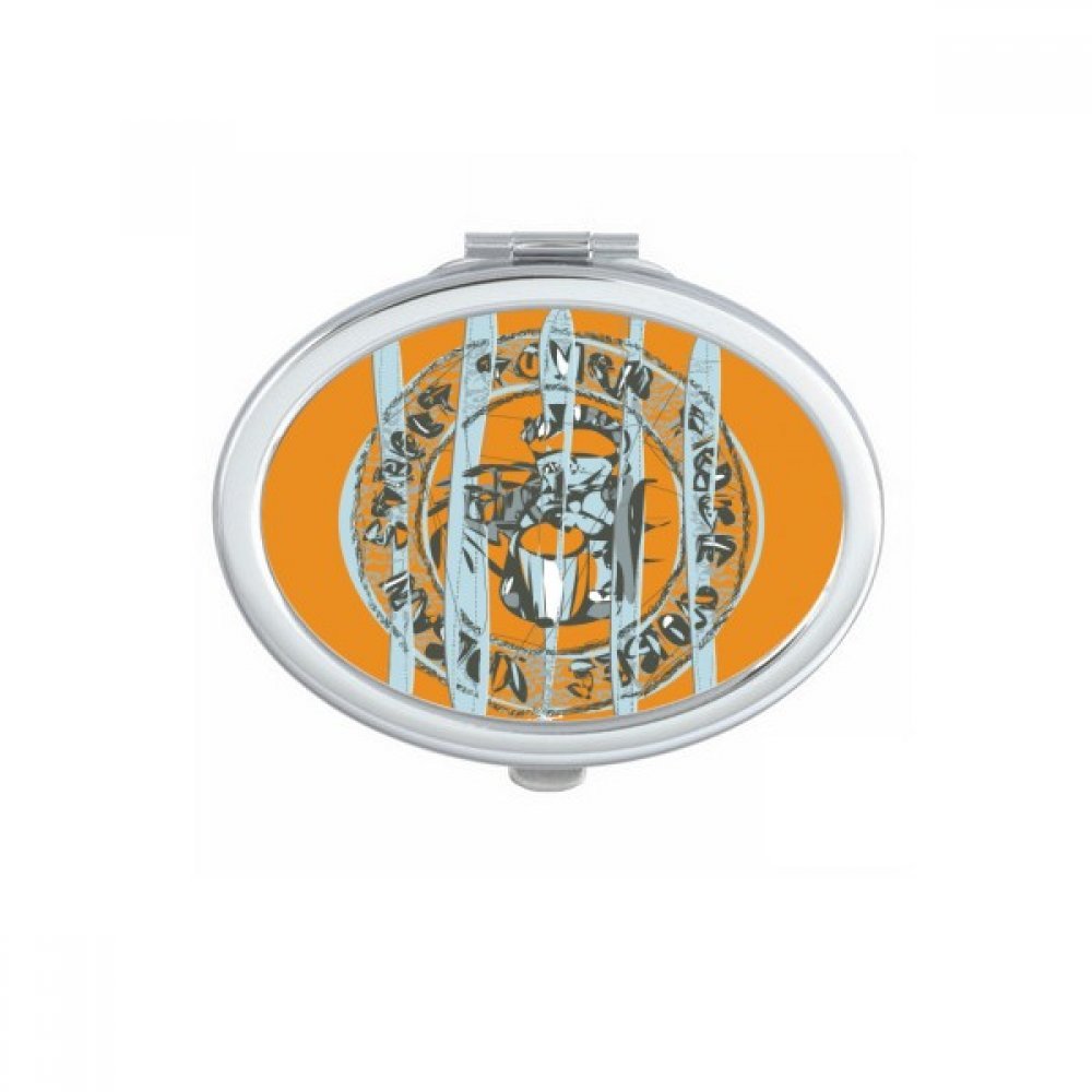 Miroir de poche Thaïlande ovale compact pour corriger son maquillage facilement partout