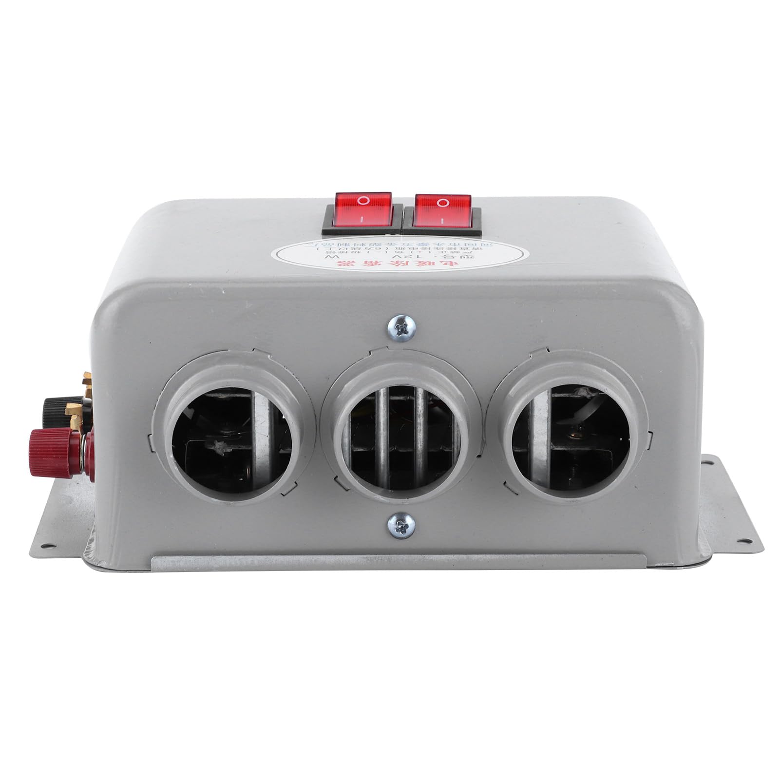 Automobile Interior Heater, 12V 600W‑800W Dual Gear 3 Hole Compact Car Demister Winter Fast Heating Warmer Frost Removing Low Noise Car Windshield Defroster and Defogger (80-100℃)
