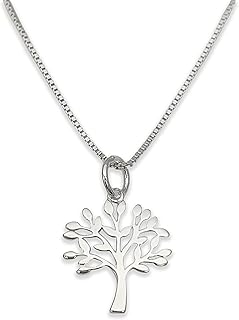 Sterling Silver Tree of Life Necklace, Birthday Gift for Mom, Mother in Law Gift Necklace, Mother of the Bride Gift, Mother of the Groom Gift, 18 inches with 2 inches Extender (18 inches)