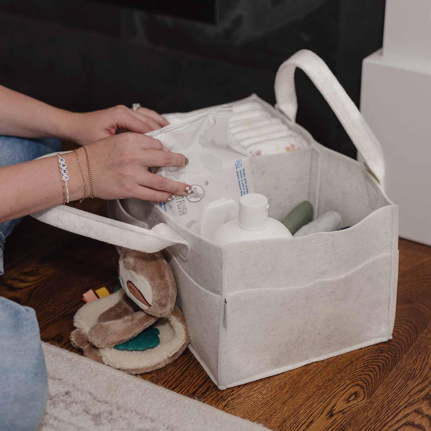 PUTSKA Baby Nappy Caddy Organizer - Image 3