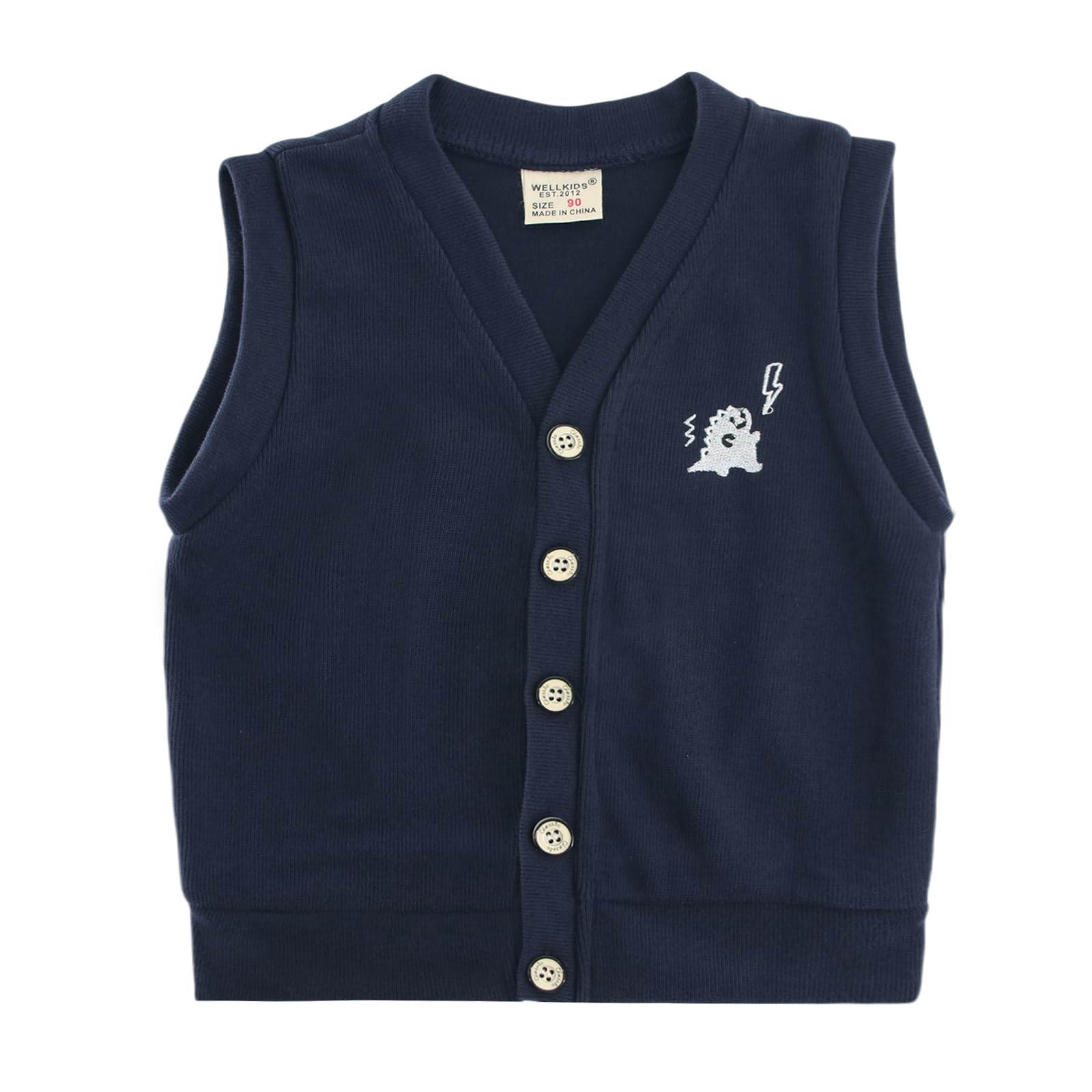 POBIDOBY Thick Baby Vest for Girls&amp;Boys, Purcotton Toddler Cardigan Girl&amp;Boys for Spring&amp;Fall&amp;Winter