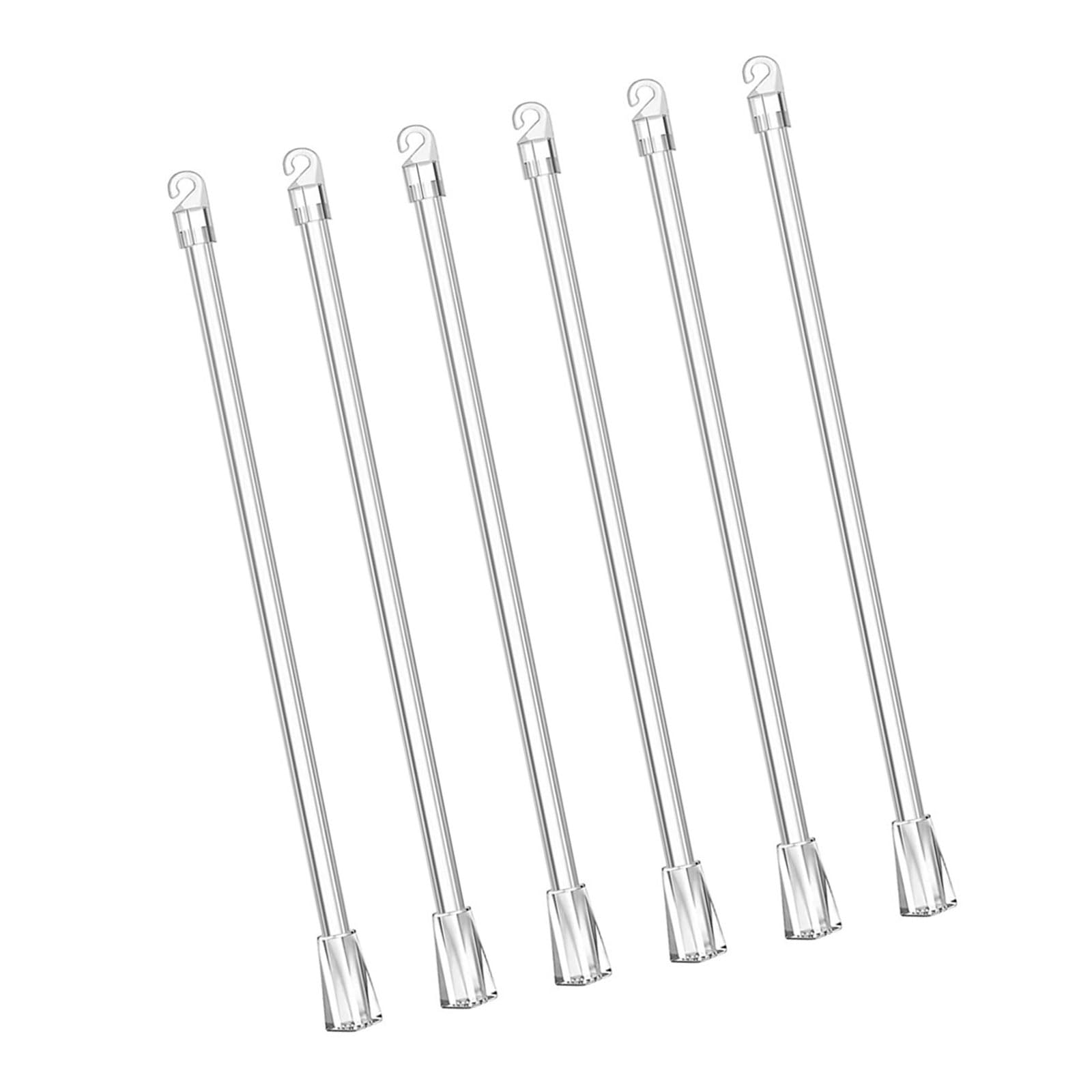 Blind Control Rods Easy Installation 43cm Clear Wand with Hooks Grip for Window Decoration Tilts Rod Replacement