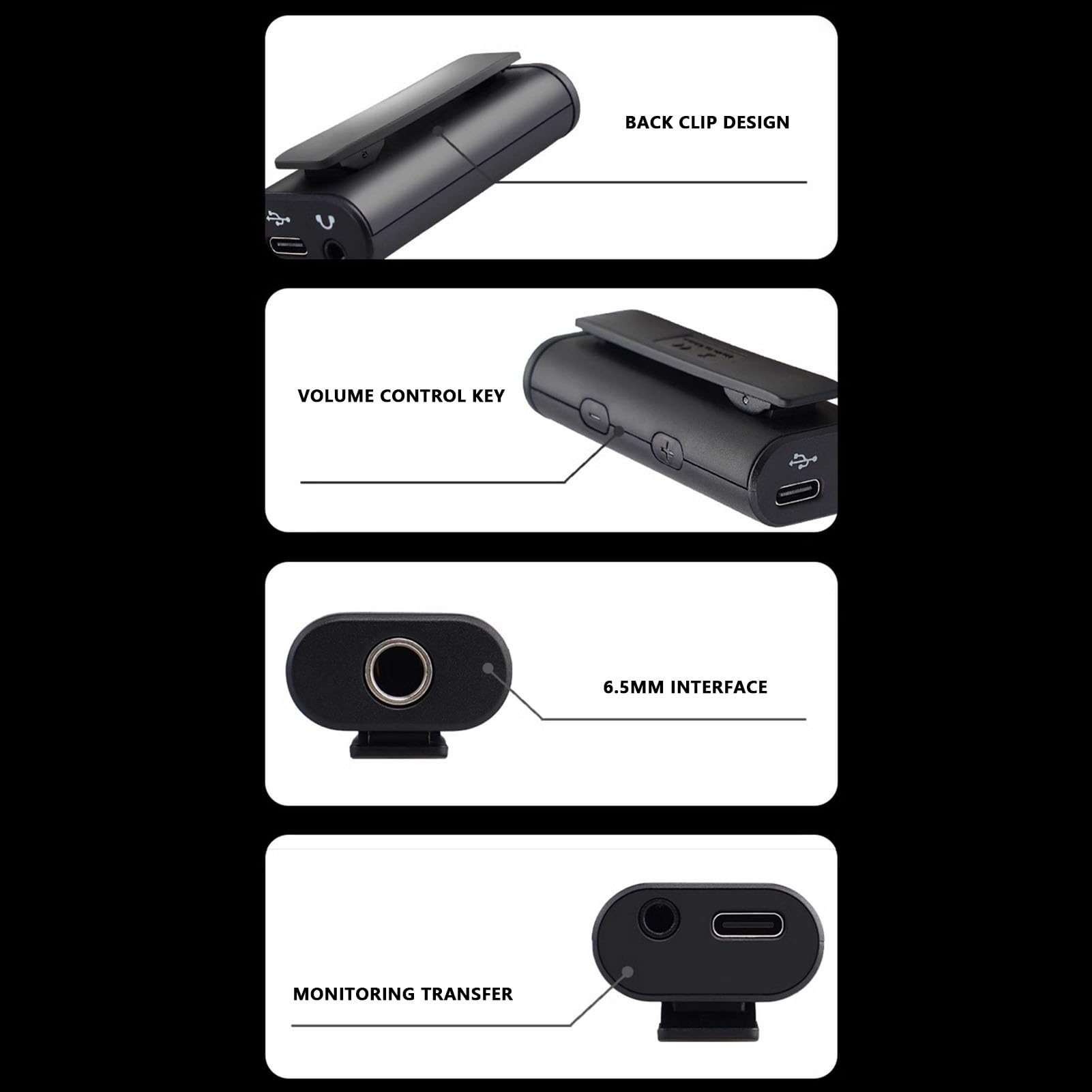 Interfaccia Audio CAB per Chitarra, Scheda Audio di Registrazione Interna Tascabile con Tipo C per Smartphone e Tablet, Nessun Driver Necessario