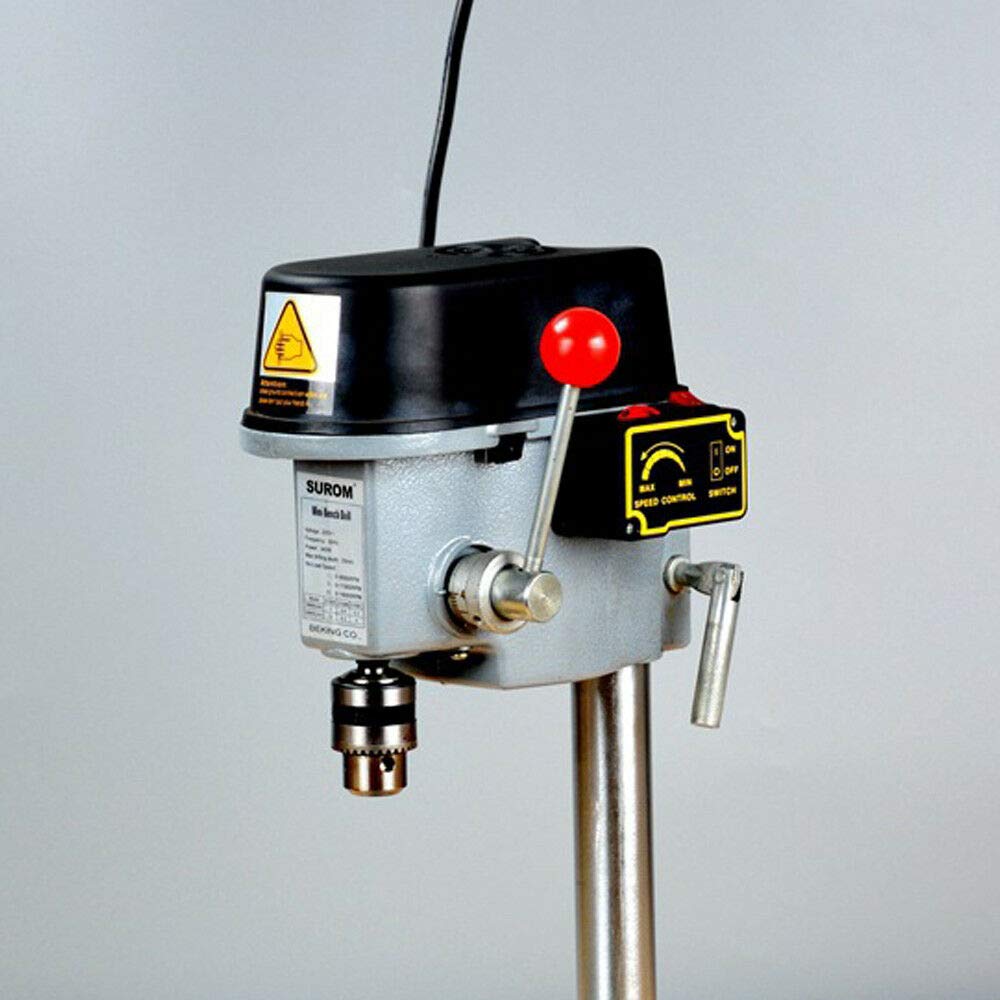 Mini taladro de columna, ajuste de velocidad, 220 V, 3 velocidades, mini taladro para carpintería