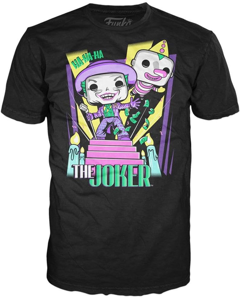 DC Comics Funko Pop! & tee Box Batman 89 Joker with Speaker Size M Shirts