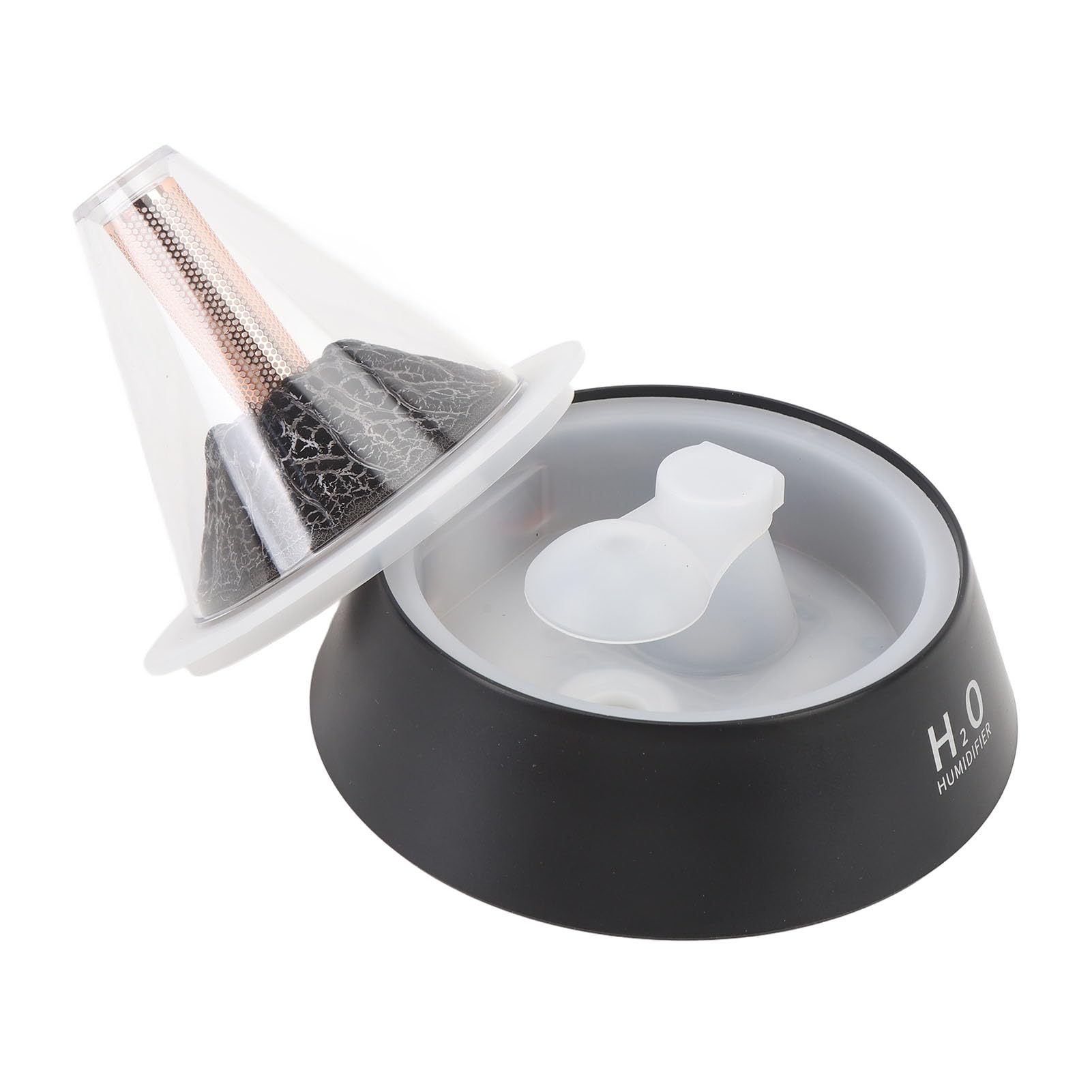 Dyfuzor olejków eterycznych Volcano, nawilżacz powietrza, 80 ml, dyfuzor aromaterapeutyczny z ciepłym światłem RGB, bezwodny, z automatycznym wyłączaniem, do domu, sypialni,
