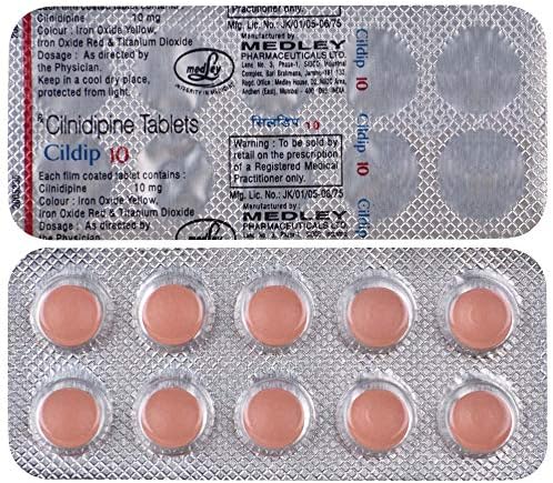 CILDIP 10 mg - Strip of 10 Tablets