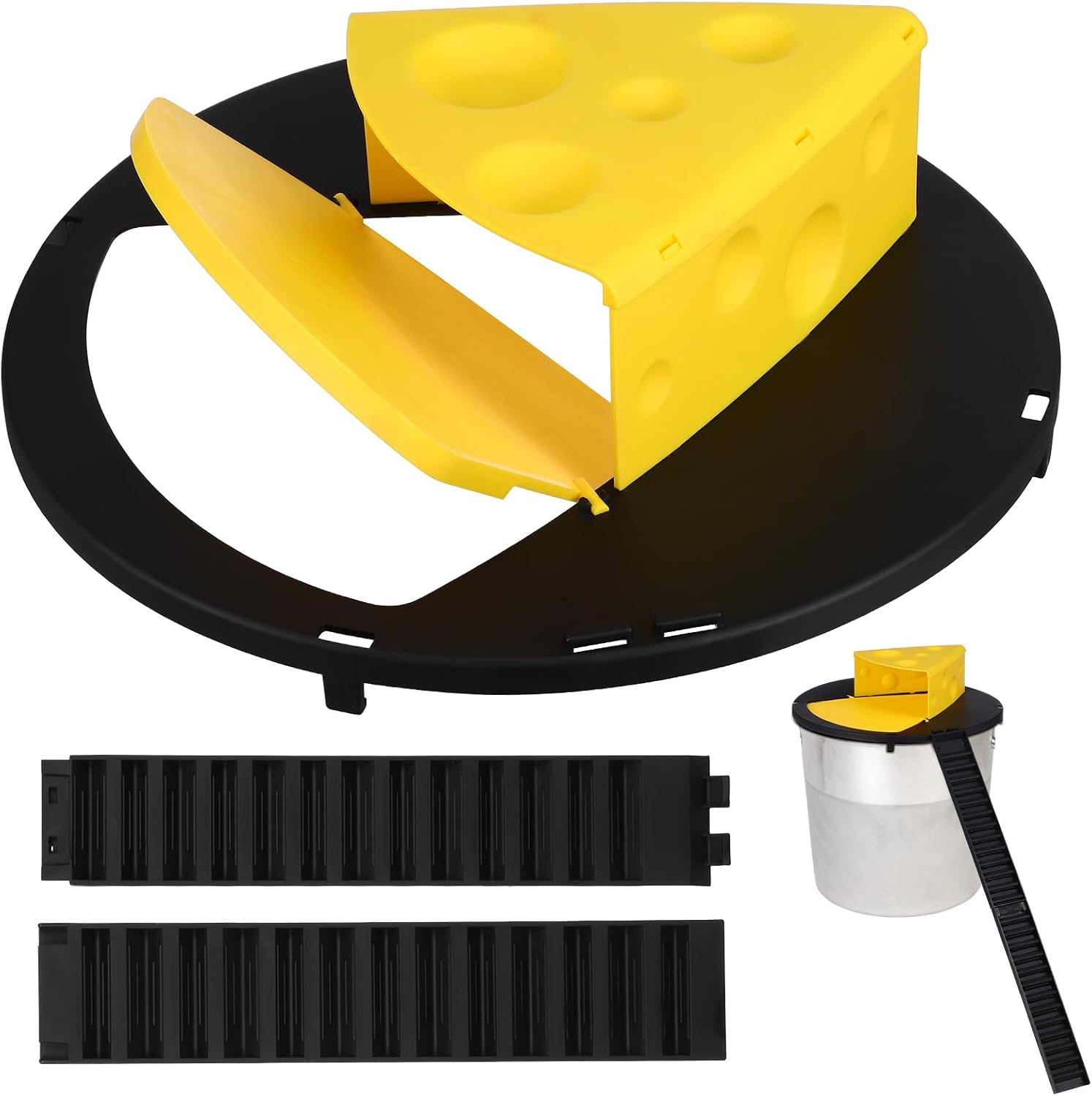 LIOOBO Rat Bucket Lid: 5 Gallon Bucket Mouse Lid, Mouse Catching, Rat Slip and Trip, for Catch 1Pc Without