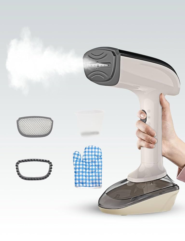 ドライ・スチームアイロン両用 コンパクト 高温除菌消臭 過熱保護（ホワイト） ドライ・スチームアイロン両用 コンパクト 高温除菌消臭 過熱