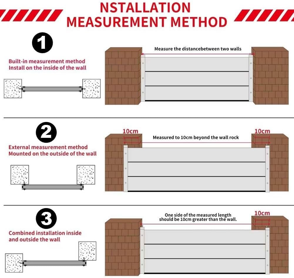 Barrière Anti-inondation, Aluminium Batardeau, Réutilisable Barriere Anti inondation, Batardeau pour Le ContrôLe des Inondations,pour Portes De Garage ExtéRieures(H 40cm,L 95cm)
