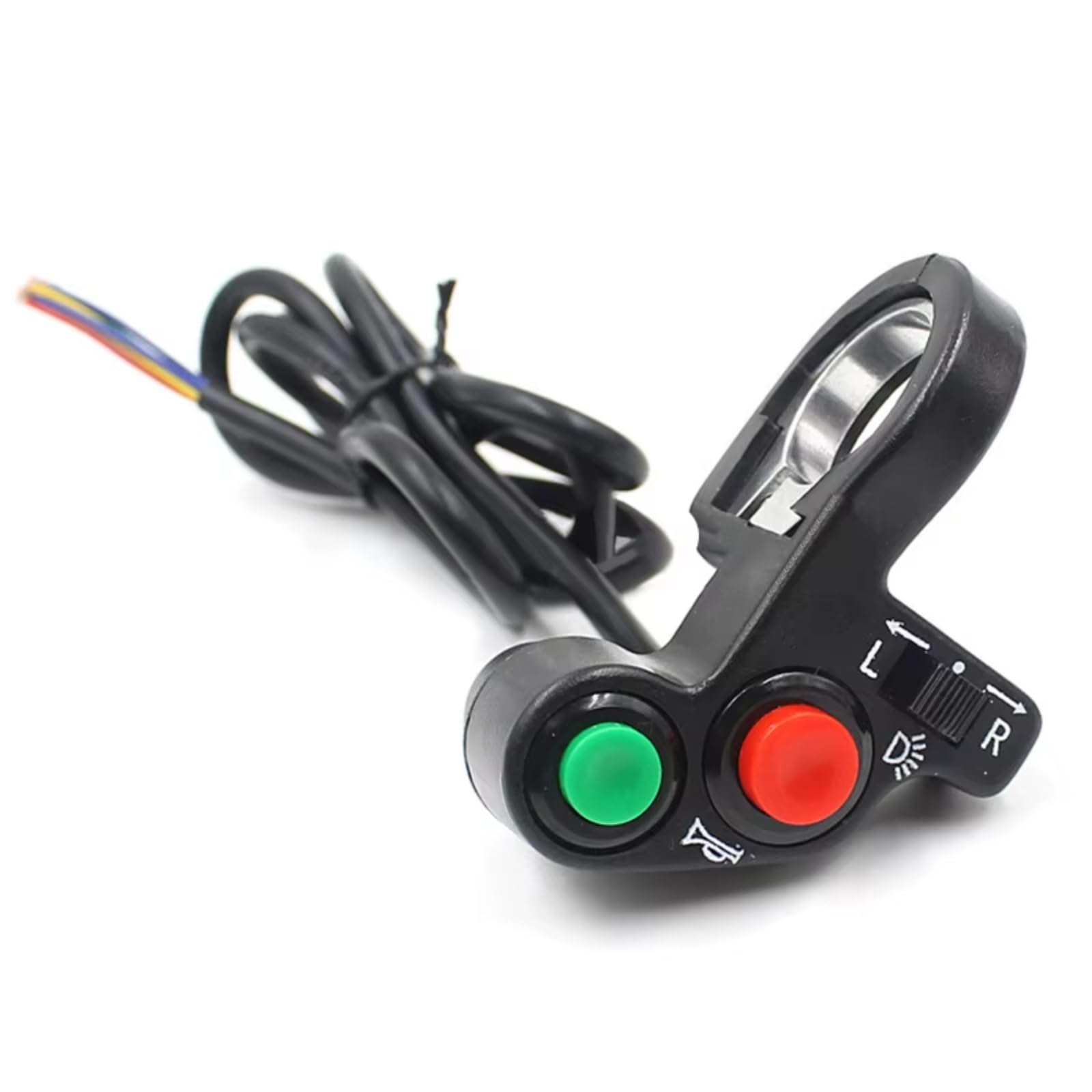 7/8" Interruptor De Control De Luces Intermitentes Bocina Para Motocicleta Piezas Modificadas Para Manillar Para Scooter Interruptor Para Manillar De Motocicleta Interruptor botón manillar