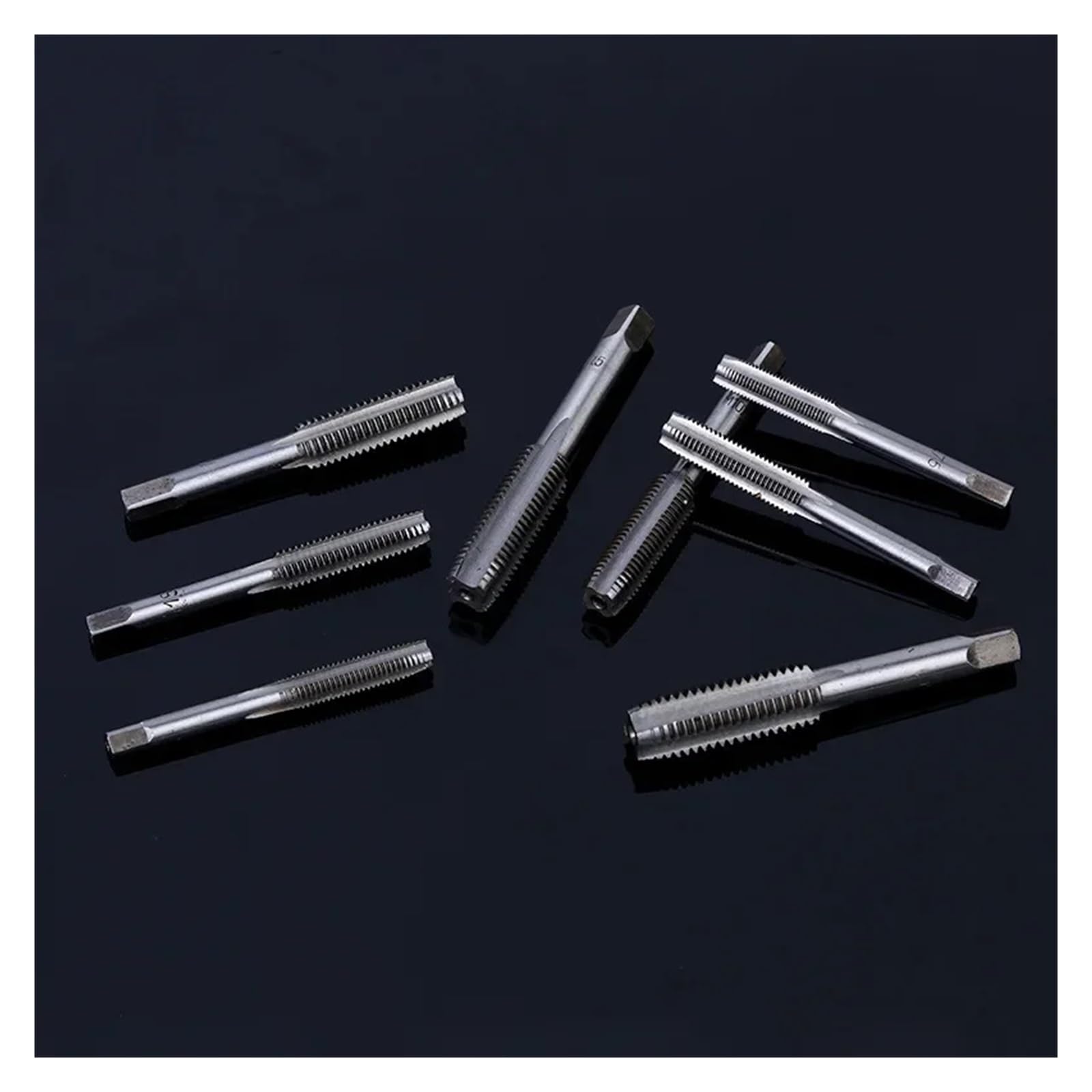 Juego de machos de roscar de 40 piezas M3-M12 con rosca métrica, llave de macho de roscar manual, herramienta de roscado de metal, juego de machos de roscar de alambre de acero