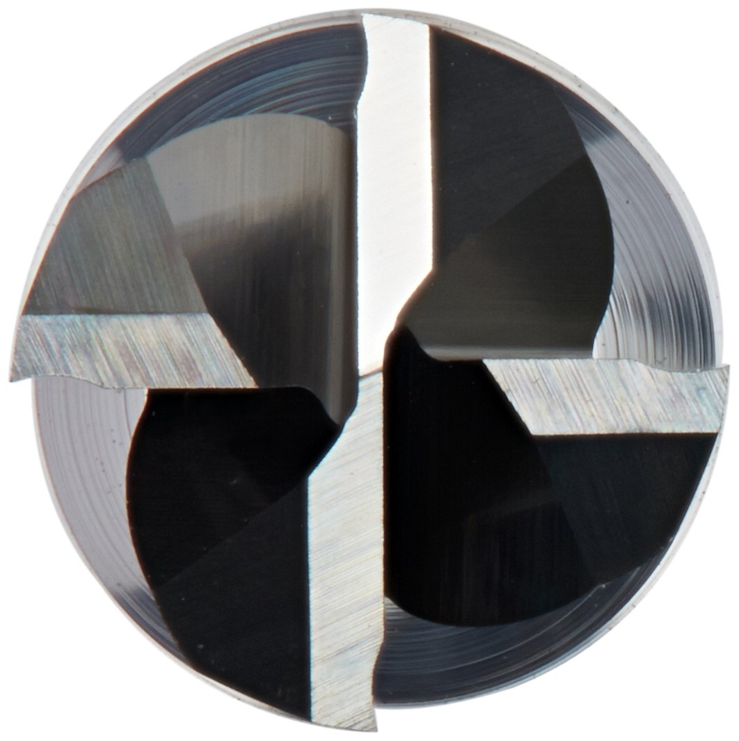 Kodiak Cutting Tools KCT136475 USA Made Solid Carbide End Mill, Long, 4 Flute, 1/4" Shank, 1" Length of Cut, 4" Overall Length, 1/4" Diameter