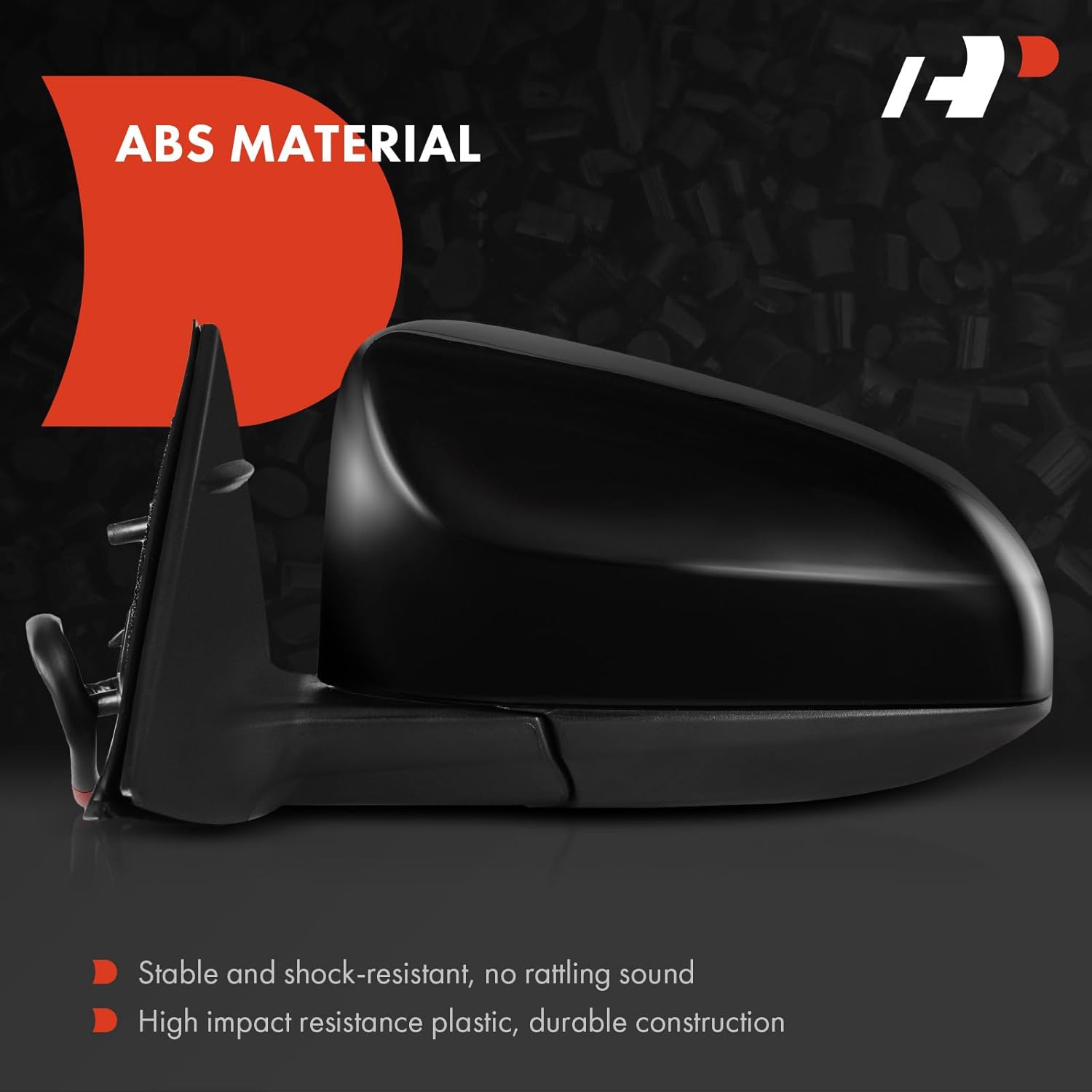 A-Premium Driver Side Power Door Mirror Compatible with Toyota Camry Hybrid LE L 2012 2013 2014 - Non-Heated Manual Folding Black Outside Rear View Mirror - Replace#8790906400