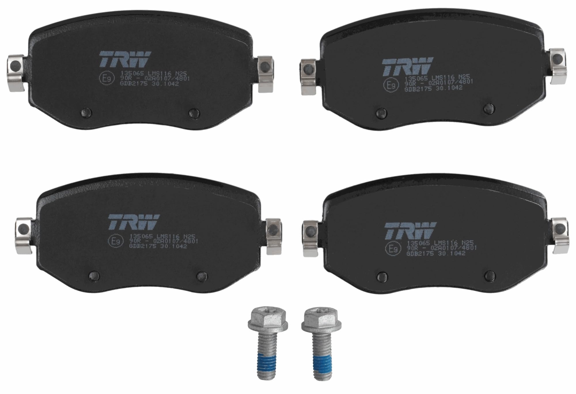 TRW Fren Balatası Ön Renault Megane IV 1.5 DCI K9K/1.6 Sce/1.2 Tce H5F 16, Megane IV 1.3 Tce H5H 18, Megane IV 1.5 Blue DCI K9K 19, Megane IV 1.0 Tce 20