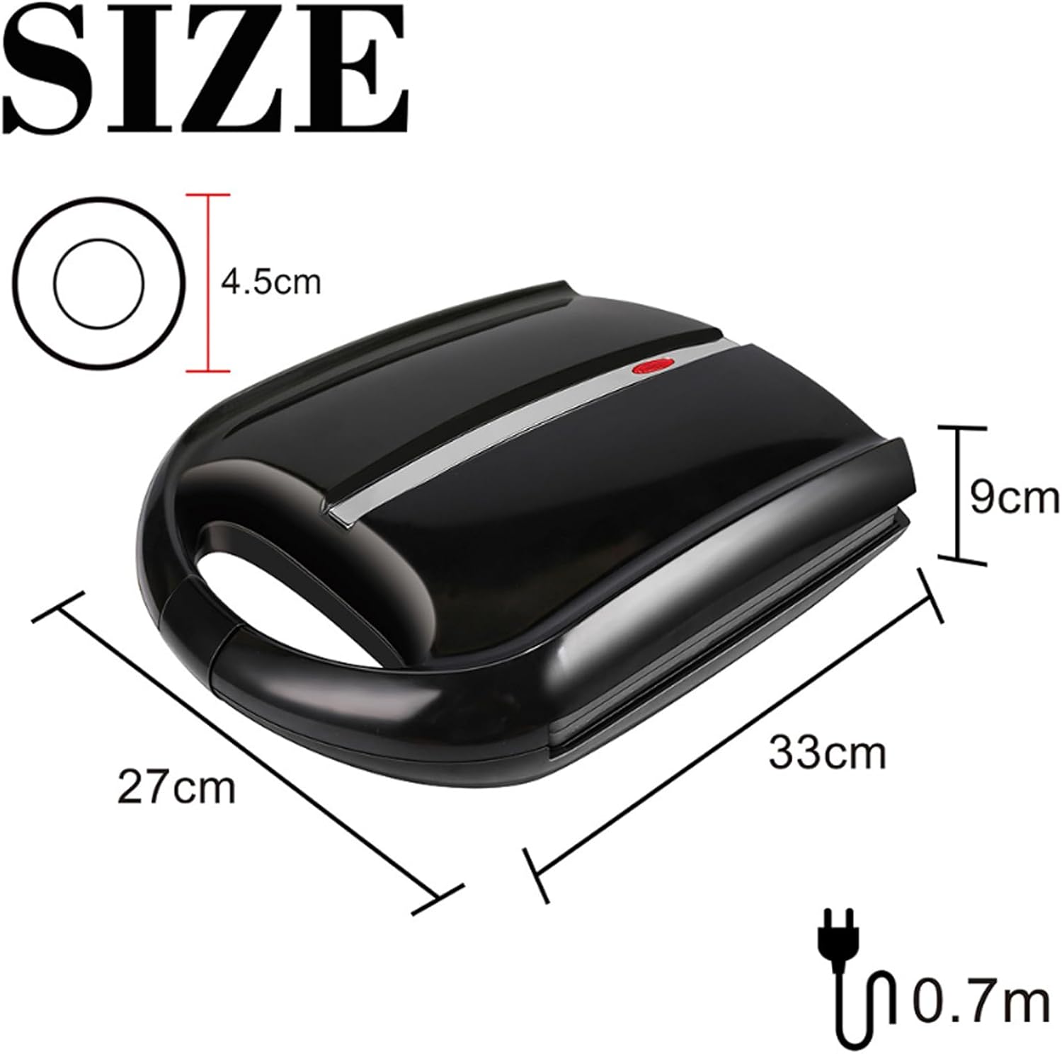 16 Holes Mini Donut Maker, Pancakes Maker Machine for Breakfast, DoubNon Stick Double Sided Heating, Constant Temperature Heating, Teflon Coating, Suitable for Home and Bakery