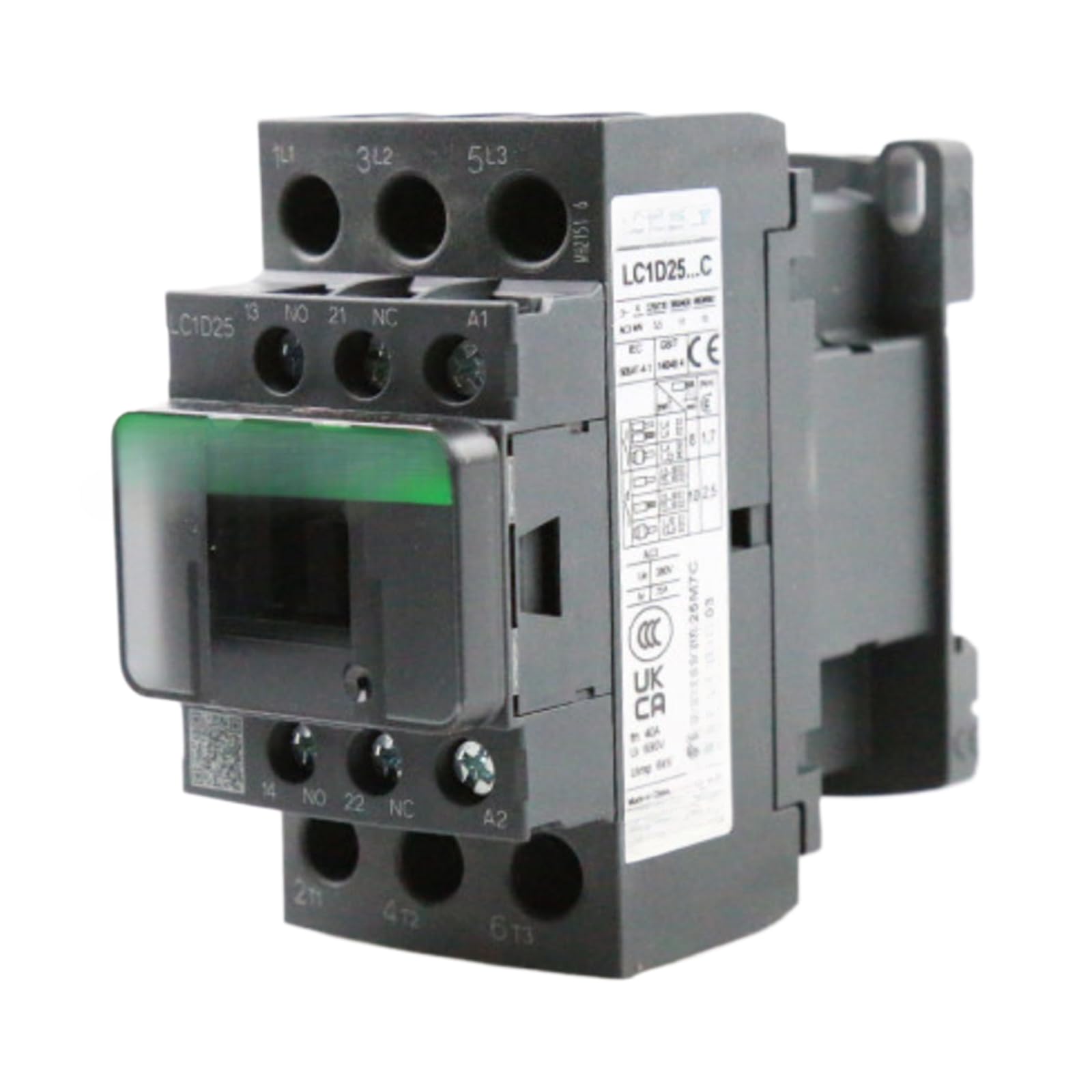 Contacteur LC1D25 110V relais de commande triphasé série LC1D