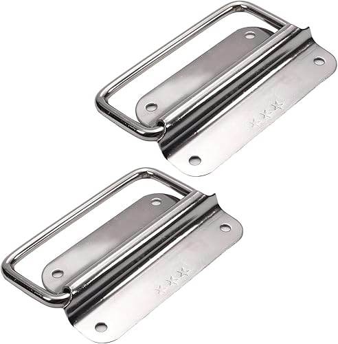 Heyiarbeit 3.94 x 2.24 pulgadas, mango de pecho, pintura en aerosol de acero inoxidable 201 de gran tamaño, montaje en superficie, anillo de pecho,