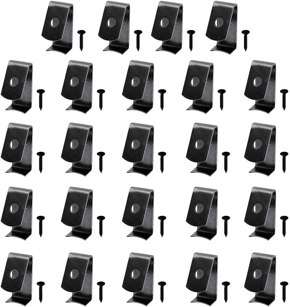 Flower Pot Clips,Durable Plant Pot Latch Hangers, Holds 5" to 8" Standard Terra Cotta Clay Flower Pot Anti-Rust Iron Indoor/Outdoor Plant Hangers (24 Packs)